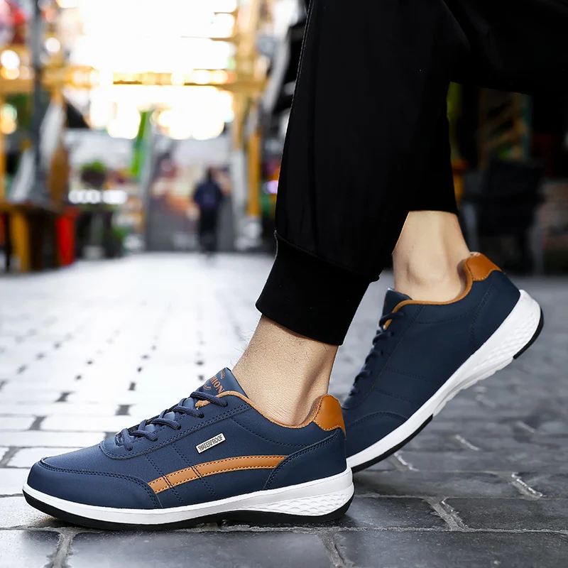 MAEDEF Mens Sneakers Casual Shoes Lightweight Sneakers Waterproof Breathable Non Slip Comfortable Driving Sport Shoes Man