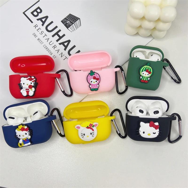 MINISO Sanrio Hello Kitty Earphone Cover For Apple AirPods 1 2 3 Generation Airpods Pro/Pro2 Wireless Bluetooth Headphone Case