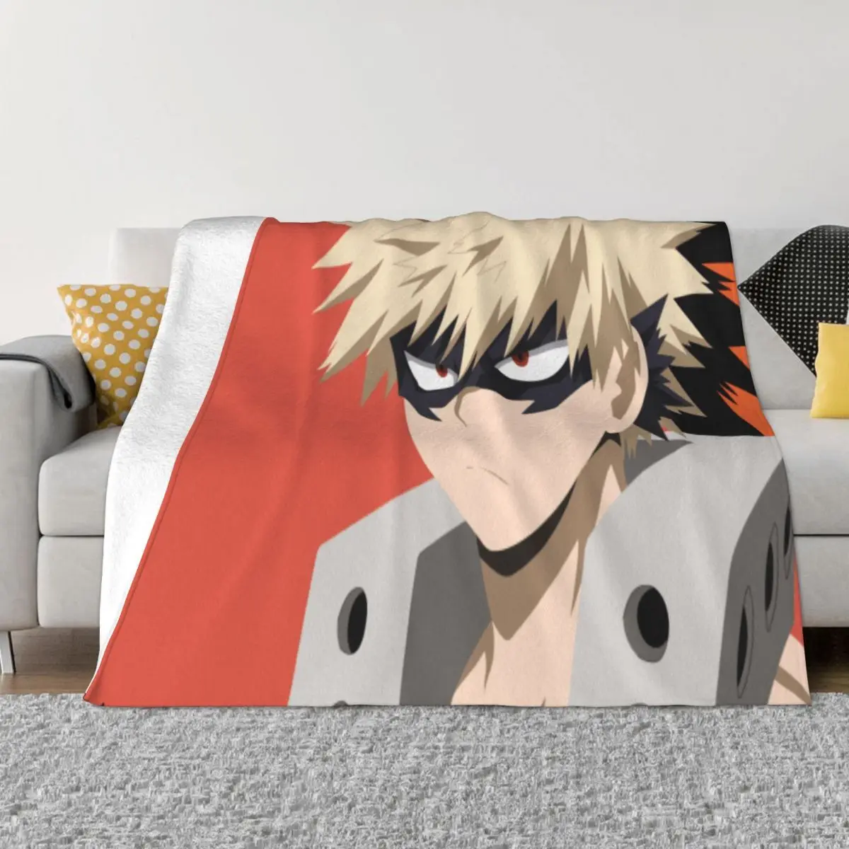 Katsuki Bakugo 1292 Blankets Knee Blanket Blankets And Throws Throw Blanket