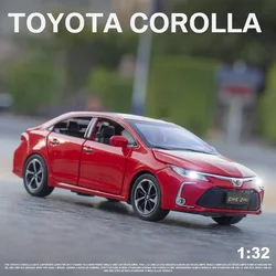 1:32 Toyota Corolla Alloy Car Toy Car Metal Collection Model Car Sound And Light Toys For Children Birthday Gift