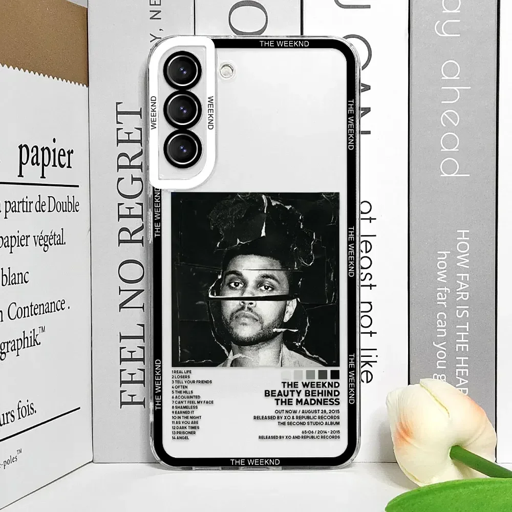 The Weeknd Minimalist Poster Phone Case for Samsung Galaxy S24 S23 S22 S21 S 20 Ultra Plus FE Transparent Soft Cover Coque Funda