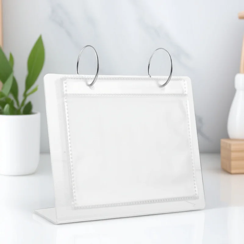 

Acrylic Photo Album Tabletop Desk Photo Frame Holder for Living Room Bedroom Memory Display Decoration Picture Frame Stand