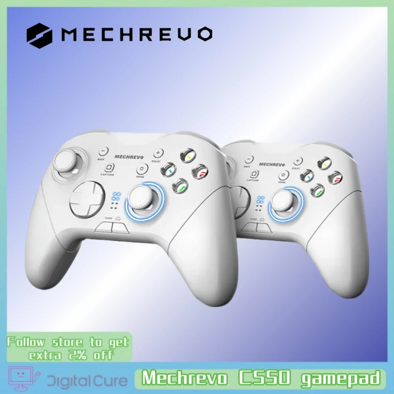 

2024 Gamepad Wireless Gaming Controller Mechrevo C550 Hall Trigger Joystick Mecha Tactile Buttons Switch PC Android IOS