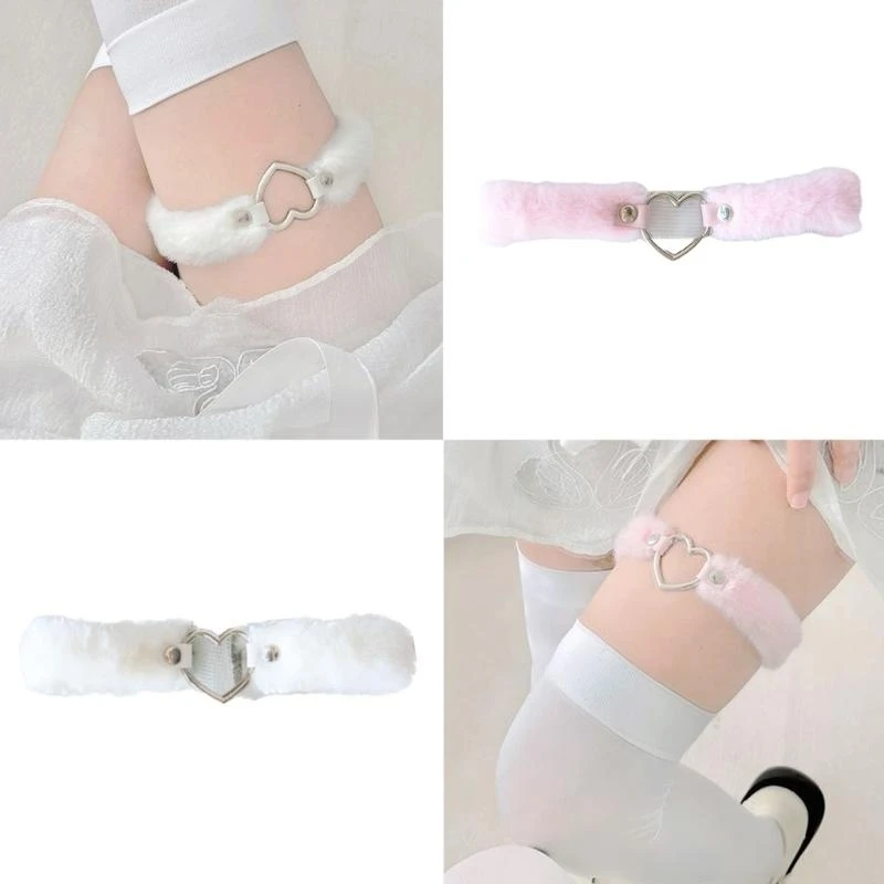 

R1WE Punk Style Leg Garters Antislip Garter Belt for Female Cool Suspender Lingerie Harness Strap Belt Cosplay Dress Up Props