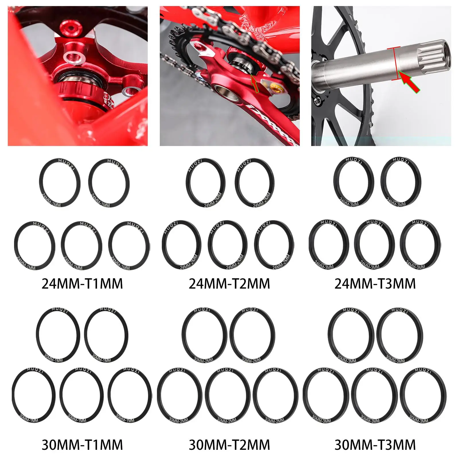 

5 шт. MTB велосипедный каретка прокладка кривошипного диска ремонт прокладки