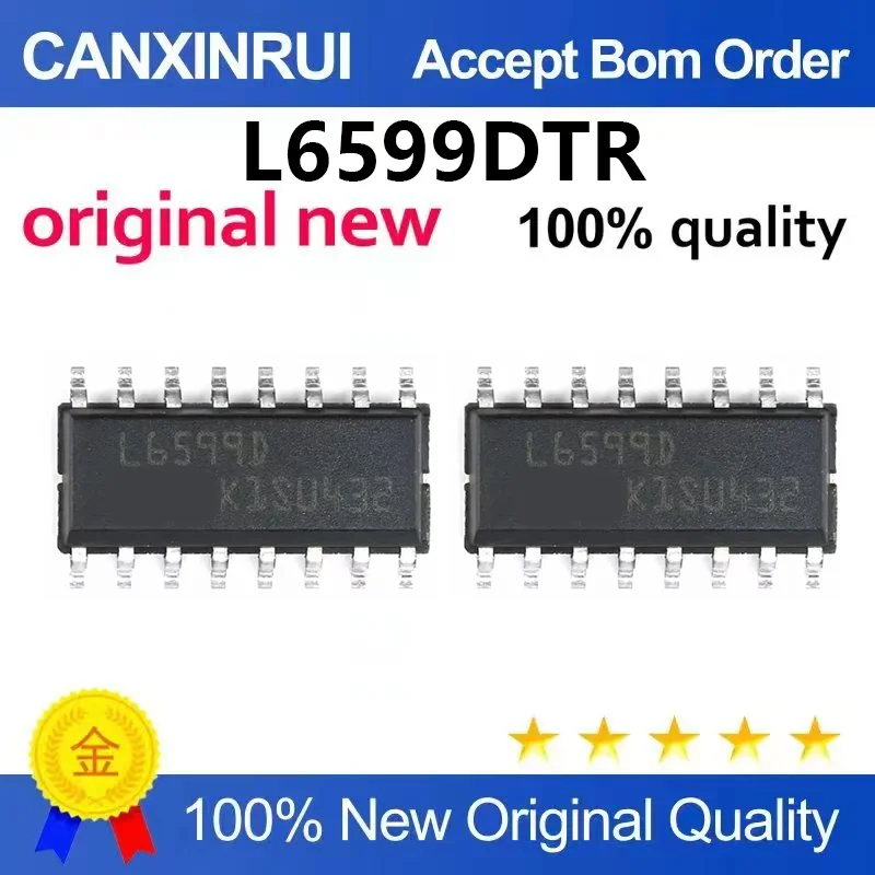 （5pcs-100pcs）Brand new imported L6599DTR silk screen L6599D SOP-16 power controller/monitor IC