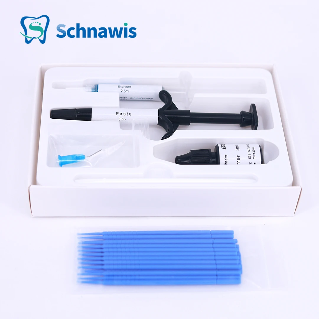 Dental Orthodontic Light-cure Adhesive Full Kit Adhesive Bondable Glue Bonding Brackets Buccal Tube Braces Bonding System