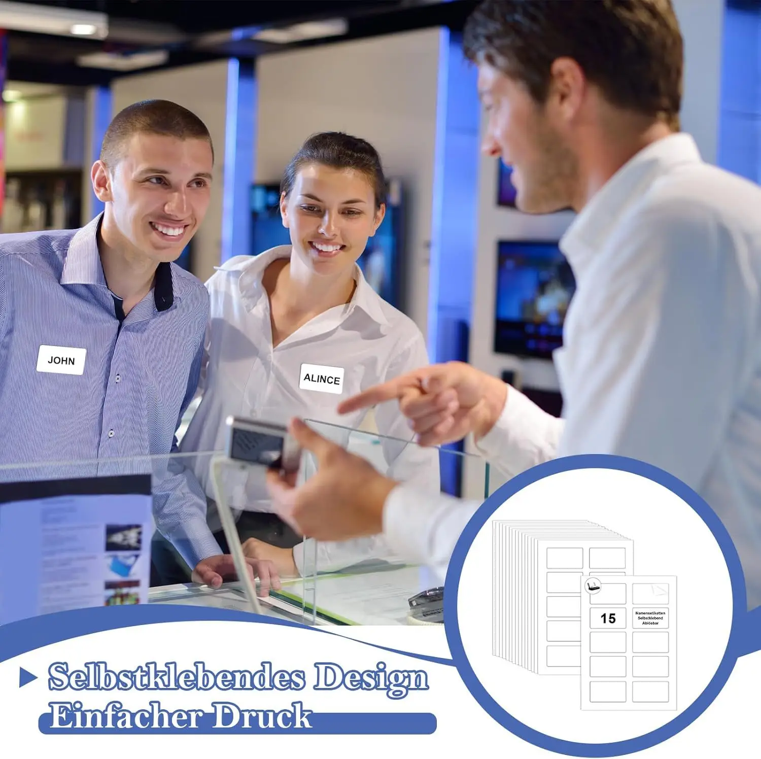 20/80 Sheets A4 Sticky Note Paper Handwriting & Printing,  Pritable Sticker Paper for Office, School, Home Organization