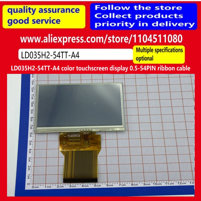 

Аутентичный цветной сенсорный дисплей LD035H2-54TT-A4, ленточный кабель 0,5-54PIN