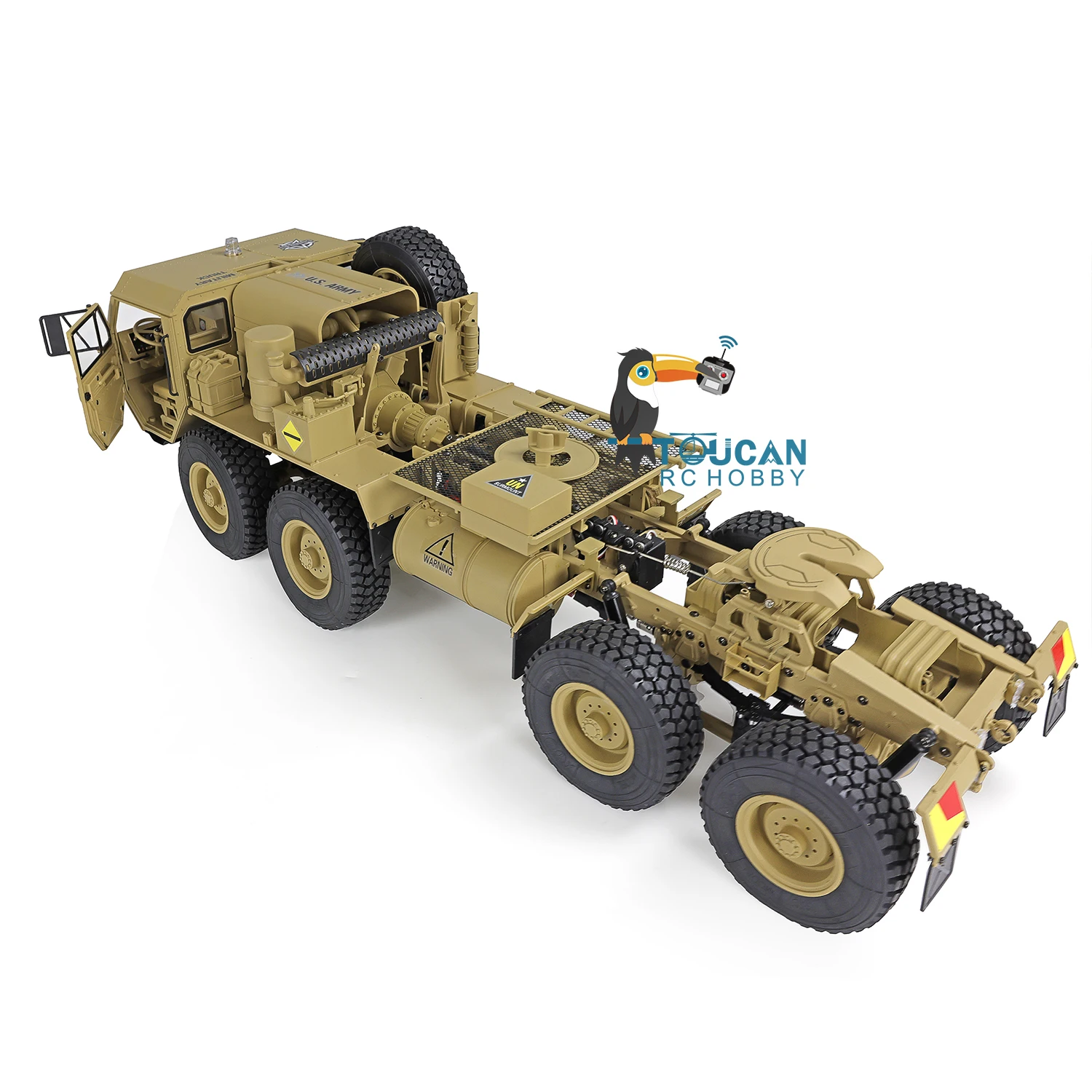 1/12 8x8 RC US รถบรรทุกทหาร HG-P802 4 เพลารีโมทคอนโทรล Army รถรุ่นประสิทธิภาพสูงกองทัพรถรุ่น