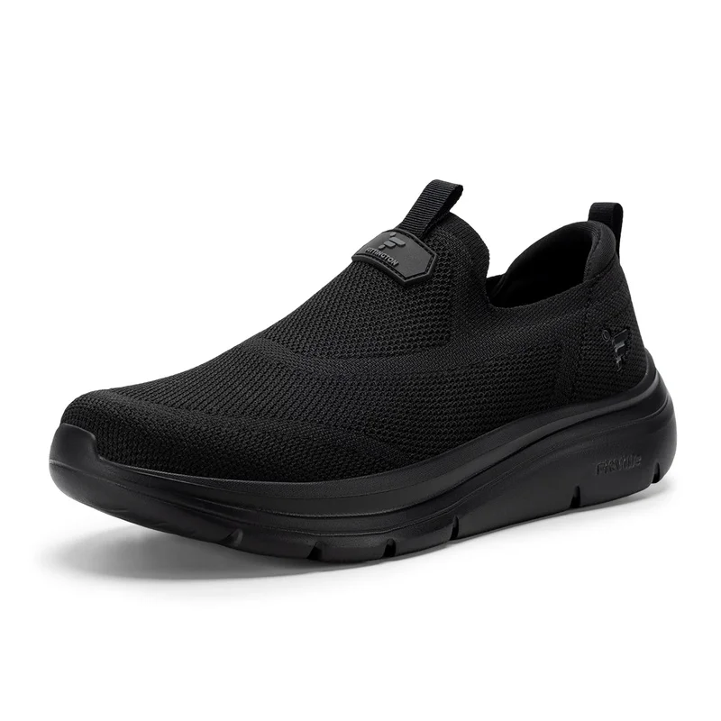 Fitington Wide Toe Box Men'S Walking Shoes Slip On Casual Shoes Comfort Breathable Thick Sole Sneakers Arch Support Wide Foot