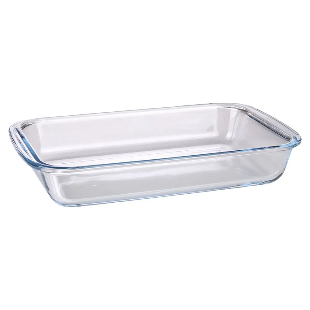 1Pcs Premium Tempered Glass Food Plate Oven Safe Microwave Friendly Anti Scalding Heat Insulating Dishware for Dining Tableware