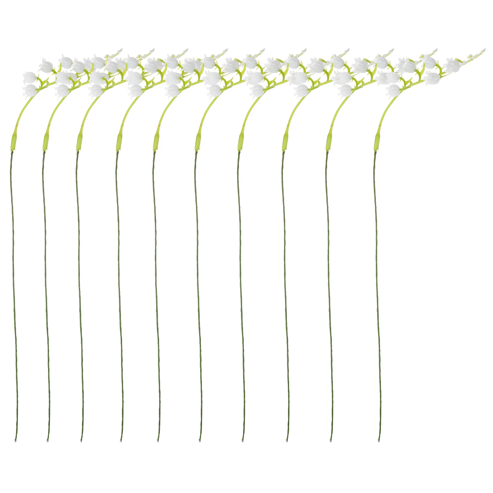 

10Pcs Faux Convallaria Artificial Stems Simulation Plant for Home Indoor Vase Decor Party Decoration Simulation Plant with Stem
