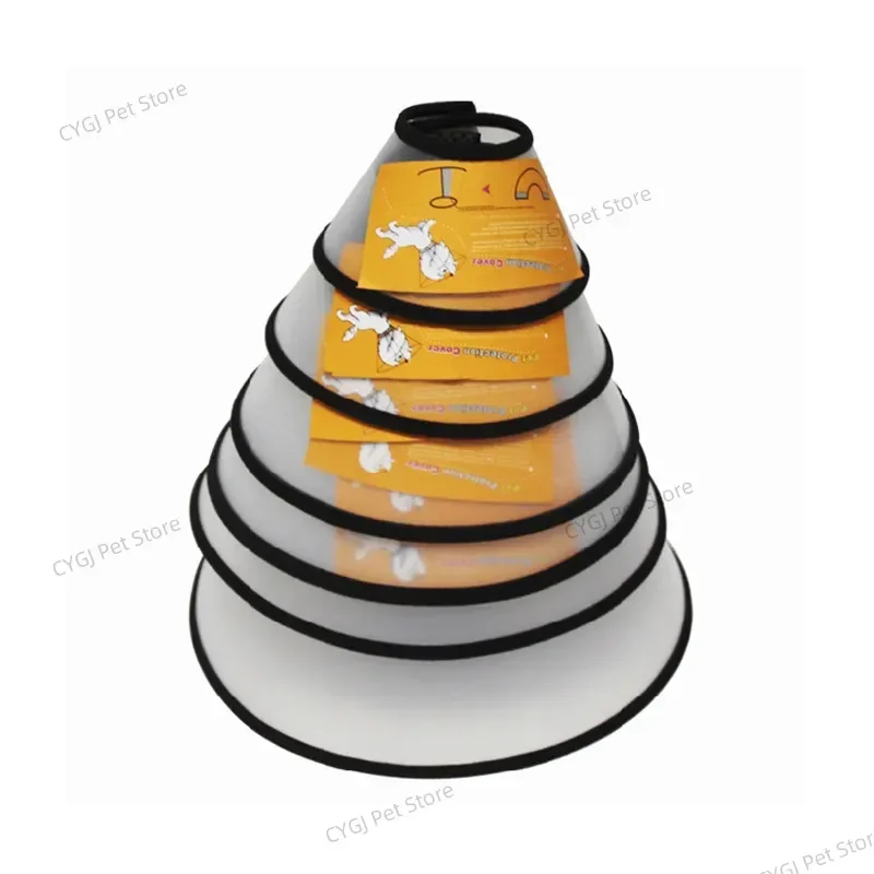 الحيوانات الأليفة المضادة للعض لعق جراحة الجروح شفاء القط الكلاب الصحة الطبية دائرة الحيوانات الأليفة واقية طوق الكلب الرقبة مخروط الانتعاش طوق فقي #3