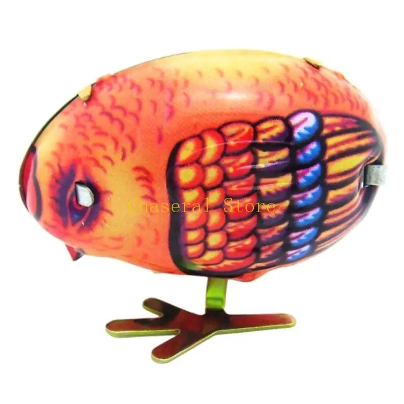 E7CE Creative Rooster Pecking Wind Up Toy Prank Fun Coffee Shop Display Decors