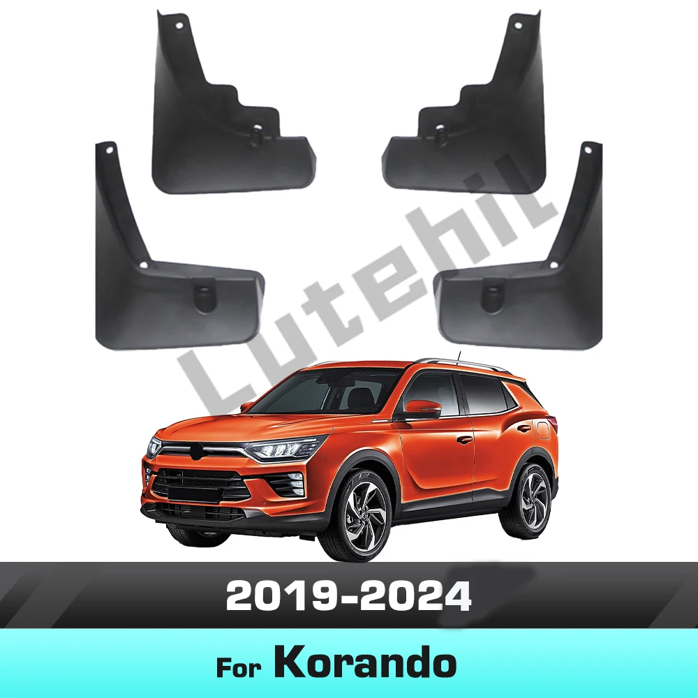 

For Korando 2019-2024 2020 2021 2022 2023 Fender Mudflaps Splash Guards Mudguards Mud Flaps car Accessories