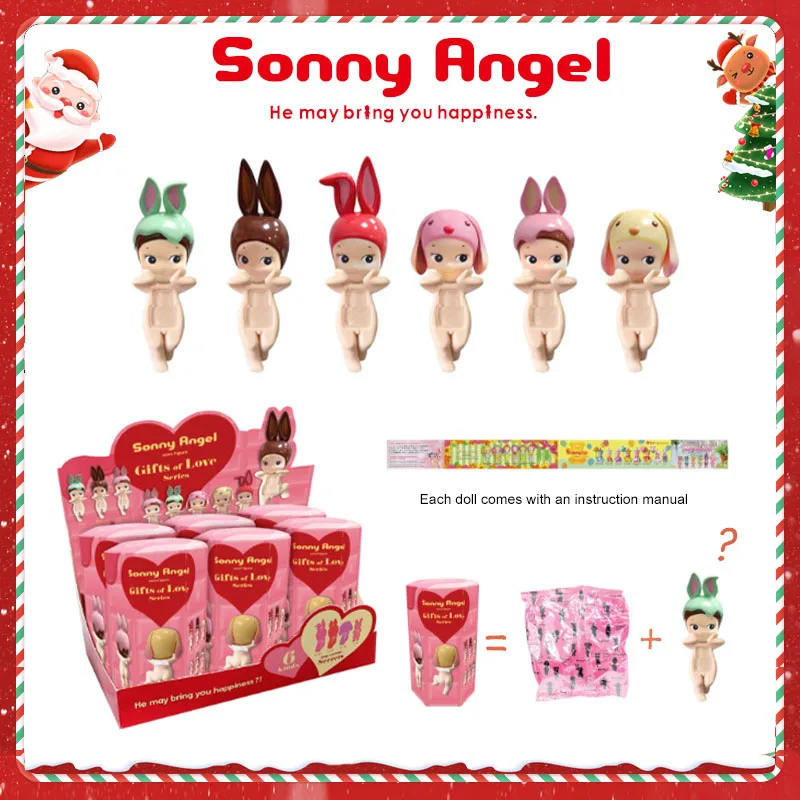 Sonny Angel Blind Box Figure Hippers Animal Easter Series Anime Figures Ornaments Dolls Desktop Ornament Birthday Christmas Gift