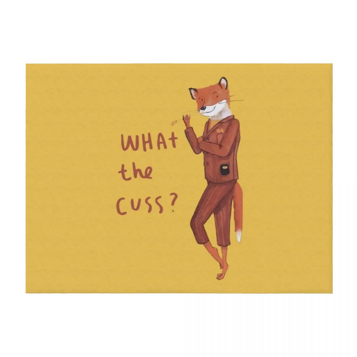 

Fantastic Mr Fox Throw Blanket Heavy halloween Hairys Beautifuls Blankets