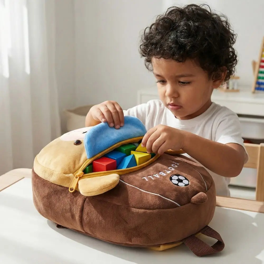 

Kawaii Cartoon Animal Backpack Lightweight Children's Backpack 3D Animal Comfortable Kindergarten Backpack Outing Leisure