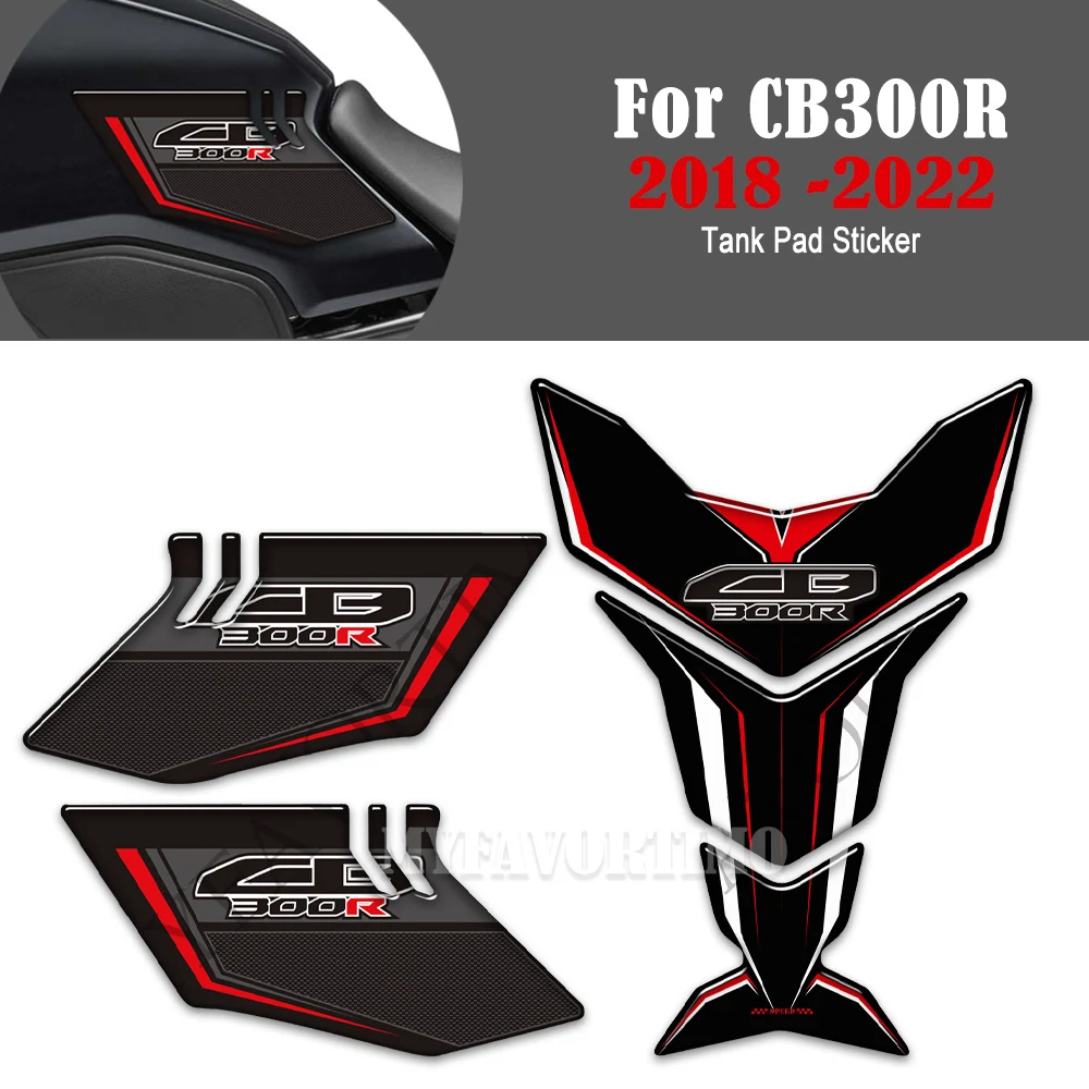 For Honda CB300R CB 300R CB 300 R Motorcycle 3D Resin Motorcycle Fuel Tank Pad Decal Gas Tank Protector Sticker 2018 - 2022