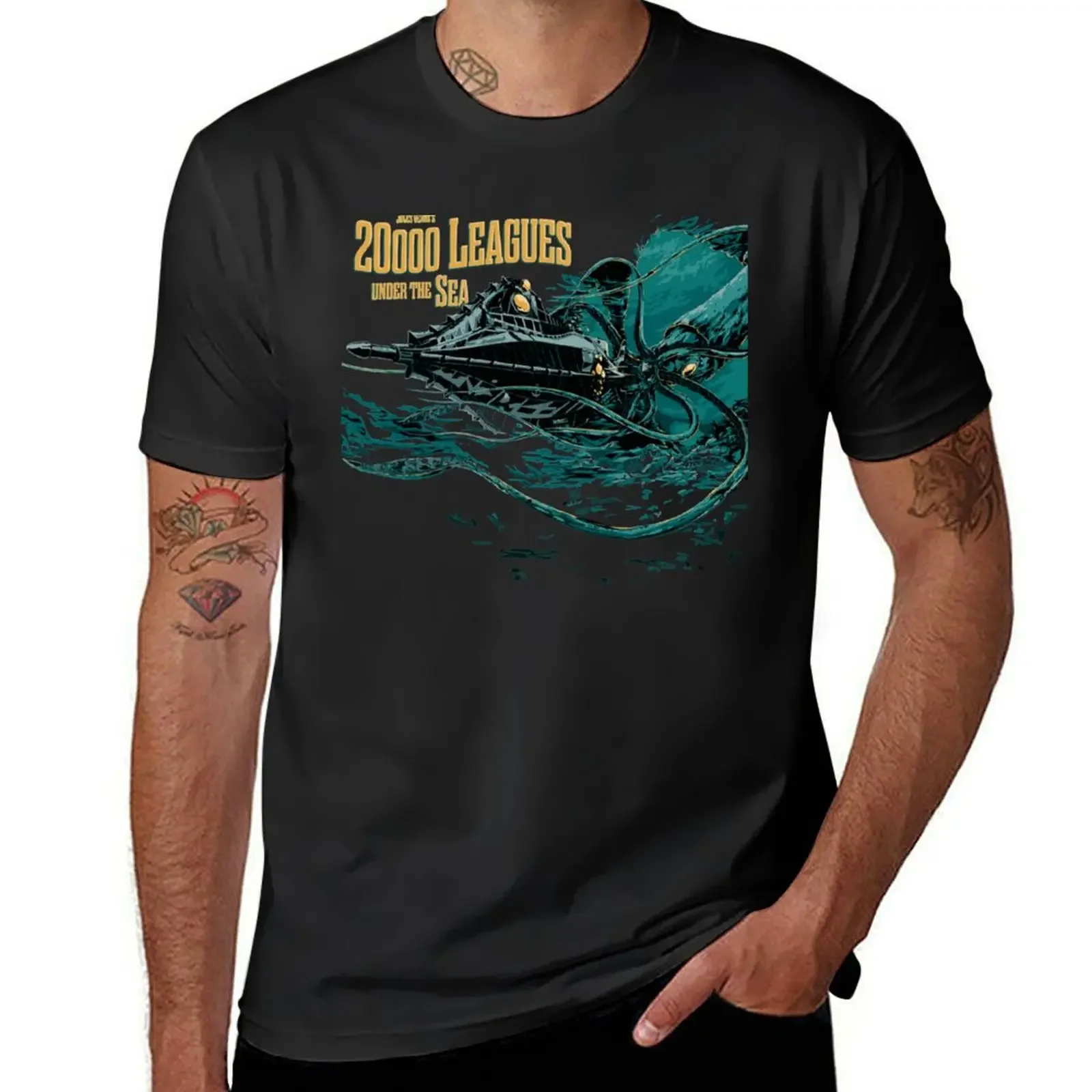 20000 leagues under sea JV T-Shirt vintage graphic tee tees cheap stuff boys animal print clothing for men