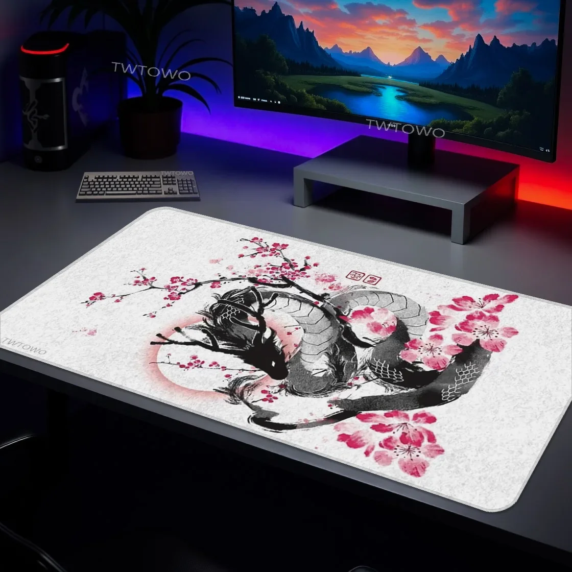 Tappetino per mouse Gaming Dragon printon richiesta Tappetino per mouse personalizzato per computer HD Tappetino per mouse XXL Tappetino per mouse da ufficio in gomma naturale