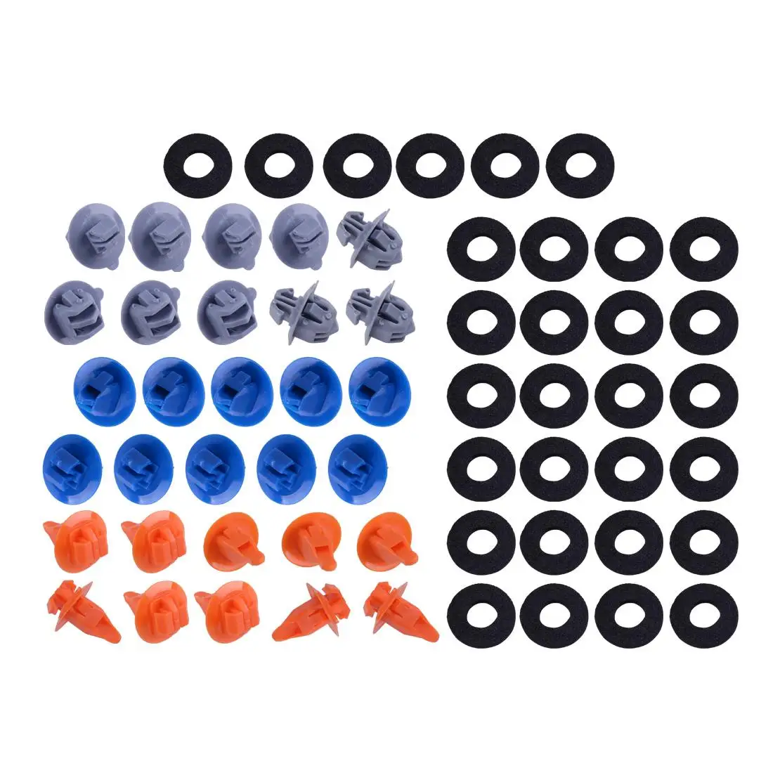 30pcs Bumper Wheel Moulding Front Door Clip Retainer Fastener with Sealer Kit fit for Toyota 4Runner FJ Cruiser Highlander RAV4
