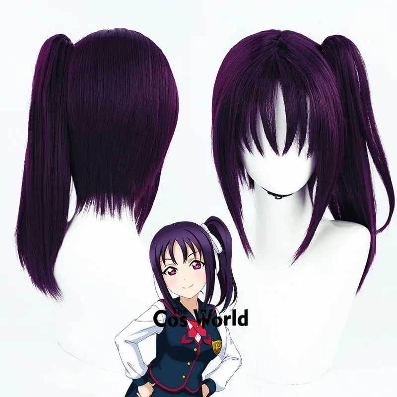 Love Live Sunshine Saint Snow Kazuno Sarah Seira 40cm Anime Cosplay Wigs Fiber Heat Resistant Synthetic Hair + Wig Cap