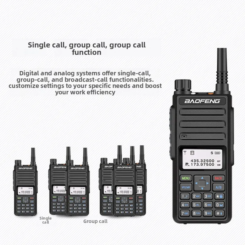 Baofeng DR‑1801 DMR Digital Walkie‑Talkie UV Dual Time Slot Handheld Two‑Way Radio for Self‑Driving Outdoor Use