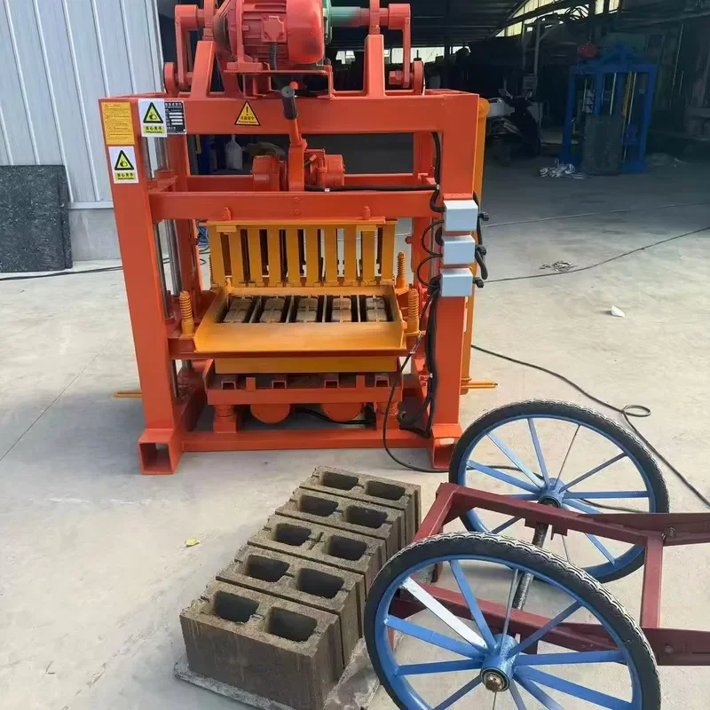 QT4-40/45 Electric Brick Making Machinery Construction Block Making Machine Solid Hollow Interlock Concrete Block Making