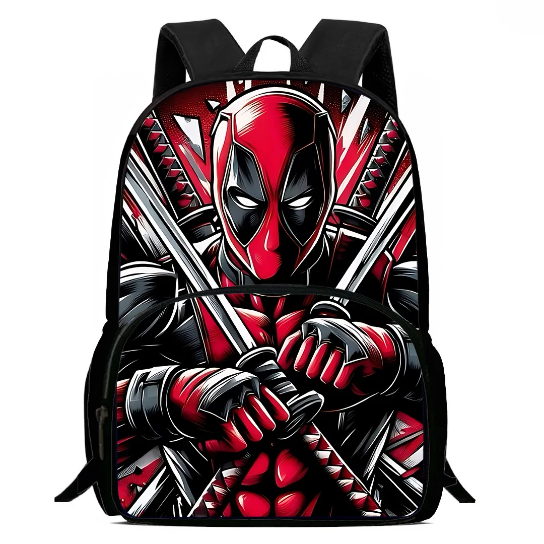 Kids Backpacks Boys and Girls Student Birthday Gift Deadpools Heroes Child School Bags Large Capacity Camping Durable Rucksack