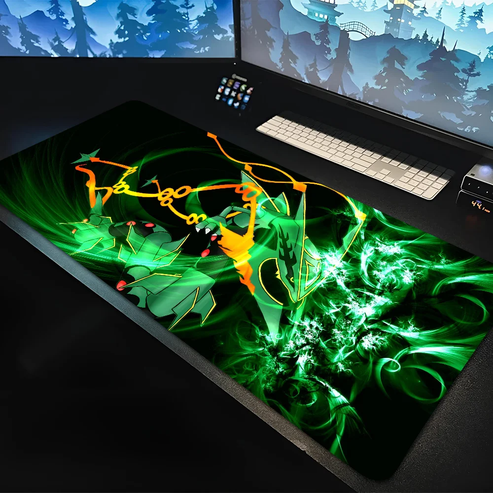 1PC Emerald Rayquaza Mousepad Mouse Mat Desk Mat With Pad Gaming Accessories Prime Gaming XXL Keyboard Pad Padding Mat