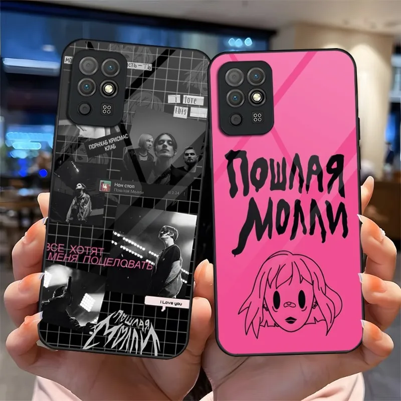 Модный стеклянный чехол для телефона Singer Poshlaja Molli для Huawei P30 P40 P50 P20 ProPlus Lite Mate 40Pro 30 20 Nine 9 8 7 Pro, чехол
