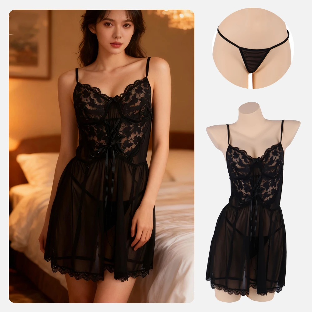 

Sexy Lingerie Erotic Underwear Set Transparent Porno Lace Sexy Bra and Panty Garter Set Lingerie Sexy Hot Erotic Sleepwear