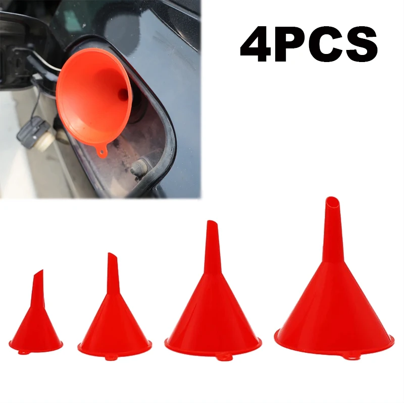 

4 шт., воронки для заправки масла для мотоцикла и автомобиля с защитой от брызг, инструмент для замены масла, воронки для заправки масла, инструмент, автоаксессуары