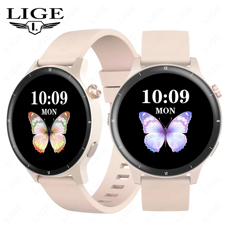 

LIGE 2024 Voice Calling Smart Watch Ladies 1.39" 360*360 HD Health Tracker Smartwatch For Xiaomi Women Men 3D Dynamic Dial Watch