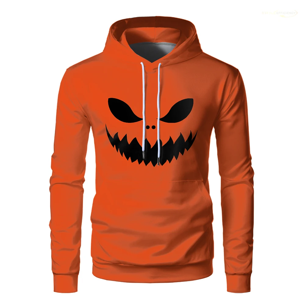 

2024 New Halloween Pumpkin Hoodie Horror Fun Atmosphere 3D Print Casual Pullover Unisex Children's Large Size Fashion Sweatshirt