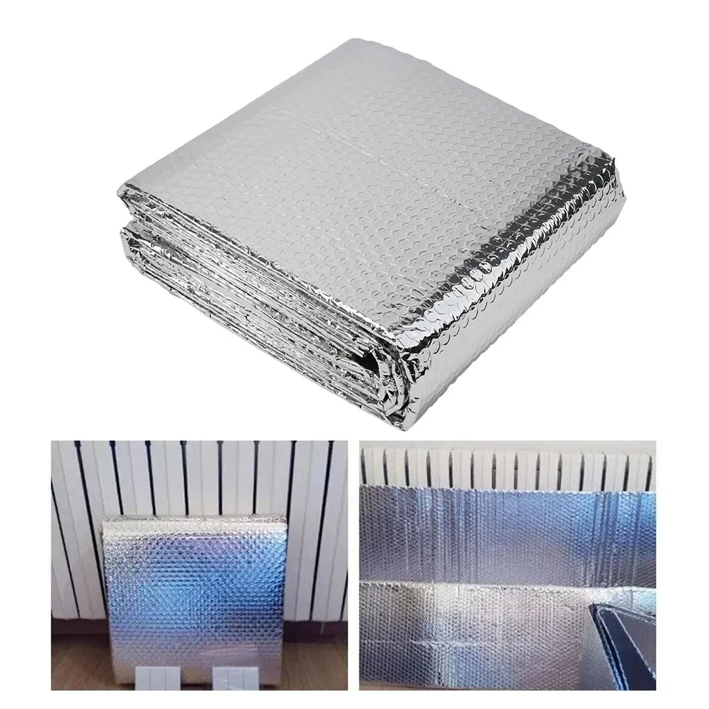 

Radiator Insulation Foil 5m X 60cm Double Sided Aluminum Foil Insulation Sheet Aluminum Foil Bubble Insulation Sheet