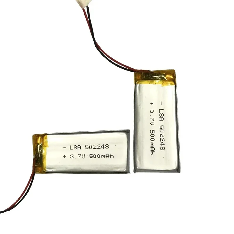 Replacement Polymer Lithium Battery 502248 500mAh 3.7V for Medical Equipment Microphones