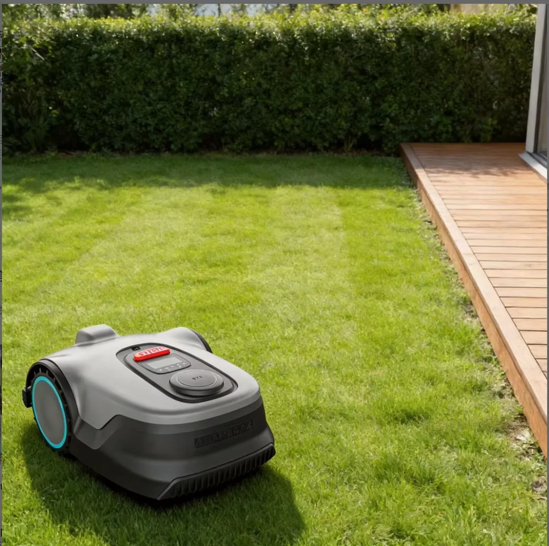 Boundary Free Robotic Lawn Mower, Obstacle Avoidance Intelligent Grass Cutter for Outdoor Yard