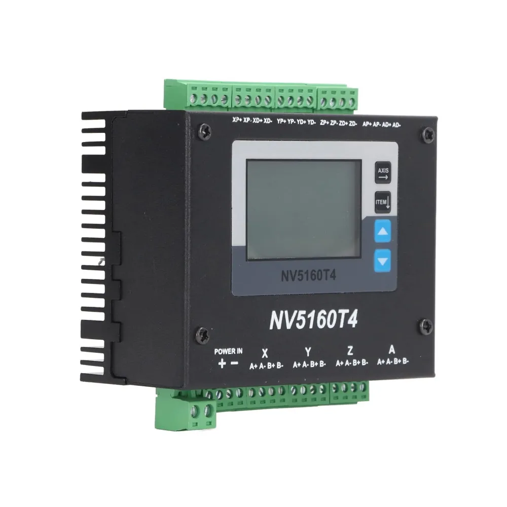 Integrated 4-Axis Stepper Motor Drive NOVUSUN NV5160T4 1Mhz 12~48VDC Supports Pulse/Direction Control With Digital Display