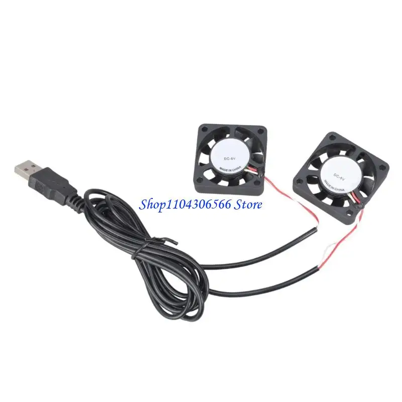 

02DD 5 В 40 мм USB-вентилятор охлаждения для маршрутизатора, модема, приемника, вытяжного вентилятора, воздуховода