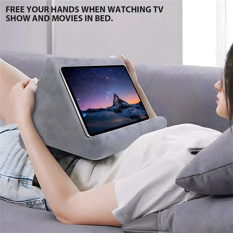 حامل لوحي وسادة إسفنجية لحامل الكمبيوتر اللوحي وسادة دعم الهاتف المحمول حامل قراءة متعدد الزوايا