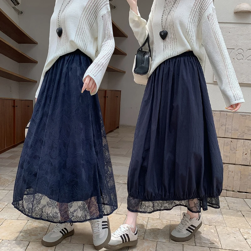 

Reversible Floral Lace Peplum Skirt for Women: High Waist Slimming A-Line Flared Mini, Summer 2025 Trendy Outfit