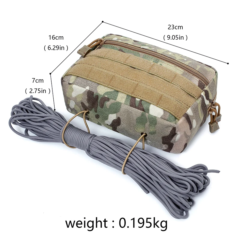 Outdoor Sports Molle EDC Pouch Dump Drop Pouche Organizer D3 Chest Rig MK3 Vest Accessories Bag Multi-Purpose Tool Kit EDC Bag - view 3