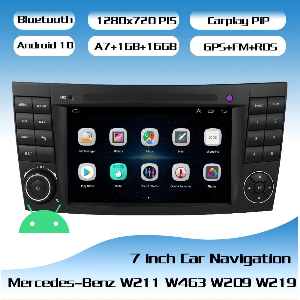 

Android 10 car radio with GPS Navigation for Mercedes-Benz E-Class W211E320 E350 E430 E500 E550 E200 E55AMG E63AMG 2002- 2009