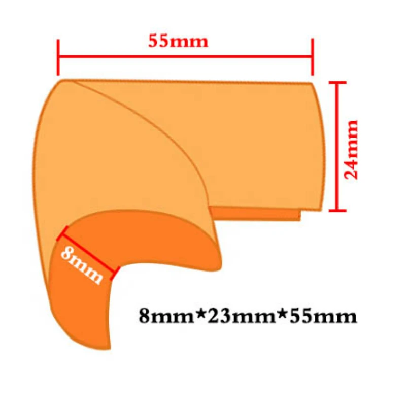 Película de canto de segurança para bebês, 2m, mesa, proteção de borda, segurança para crianças, fita protetora para cantos e móveis, proteção de ângulo