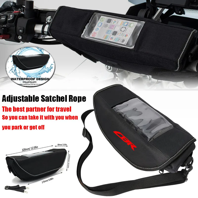 

Подходит для CB650R CBR650R CBR 650R CB 650 R аксессуар для мотоцикла, водонепроницаемая и пылезащитная сумка для хранения руля, навигационная сумка