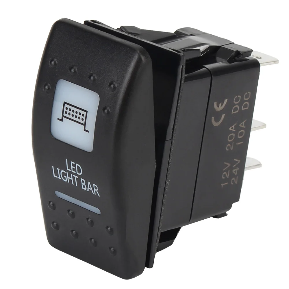 مضيئة LED ونش DC12-24V أضواء الجبهة الخلفية القرن مصباح ليد بار ل Can Am Maverick قائد الروك التبديل UTV لبولاريس #4