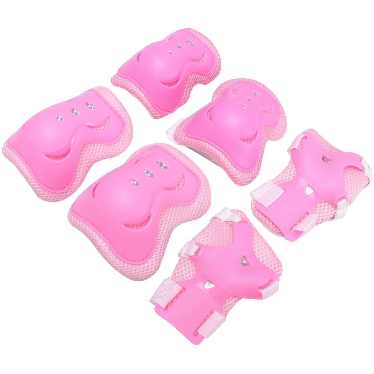 

6 Pcs/1 Cycling Protective Gear Elbow Pads Skateboard Kids Sports Wrist Guard Knee Brace